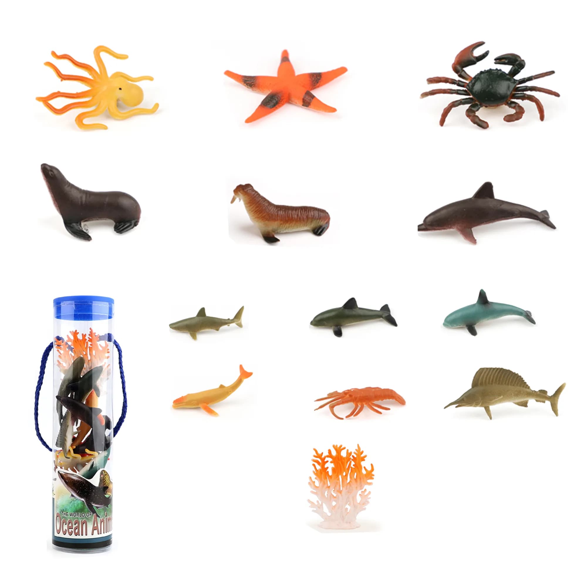 Babies & more 13Pcs Ocean Animal Set - Multicolor