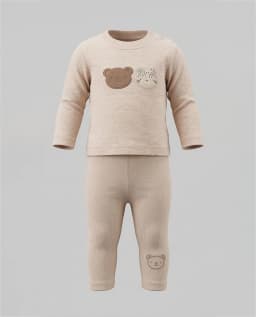 Appliqued Long Sleeves Pyjama Set