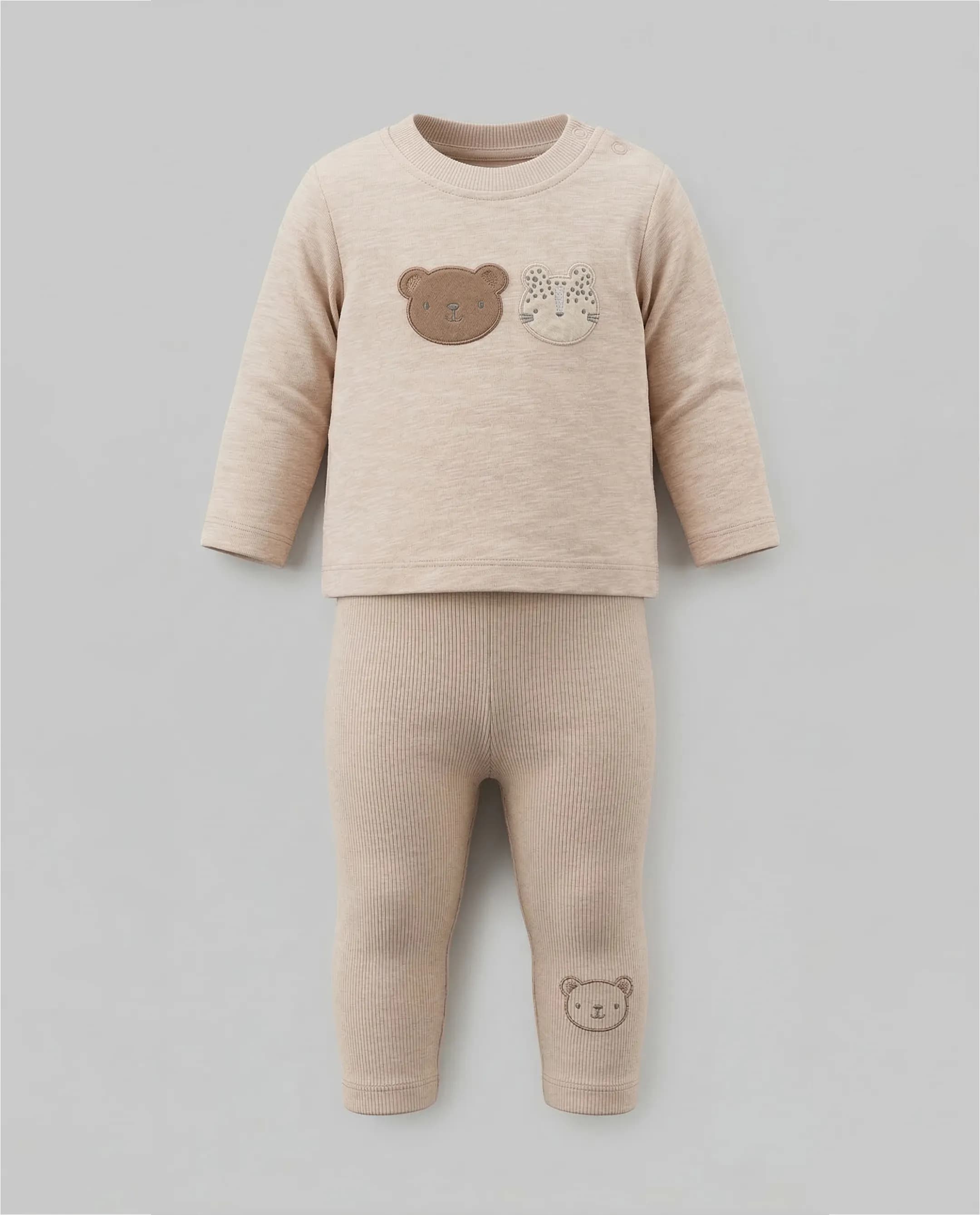 Appliqued Long Sleeves Pyjama Set thumbnail 10