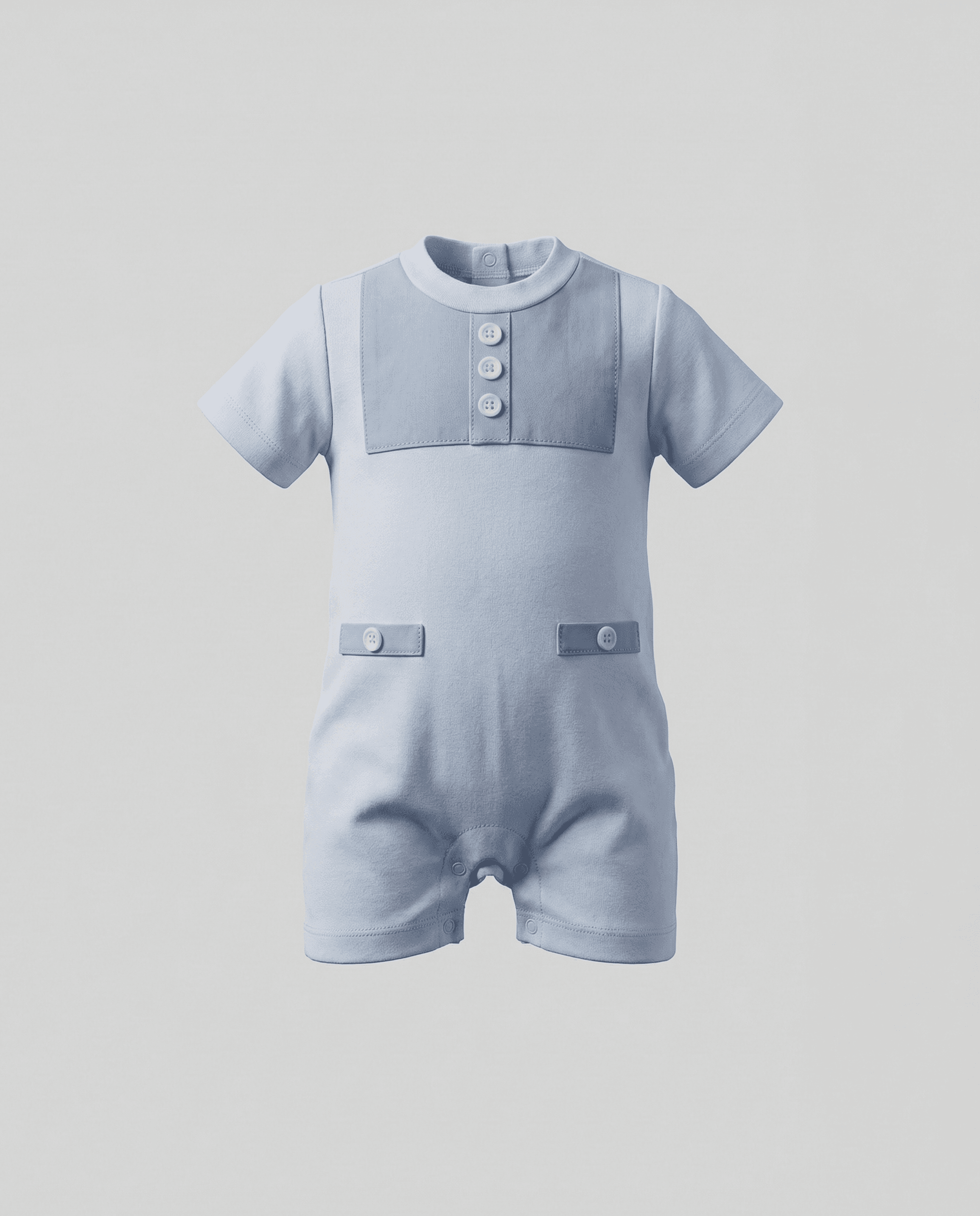Color Block Short Sleeves Romper