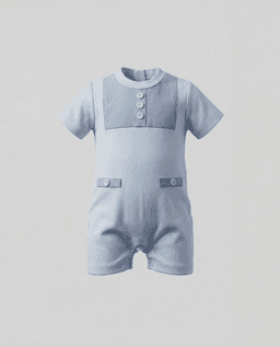 Color Block Short Sleeves Romper