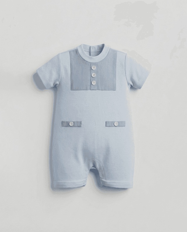 Color Block Short Sleeves Romper thumbnail 3