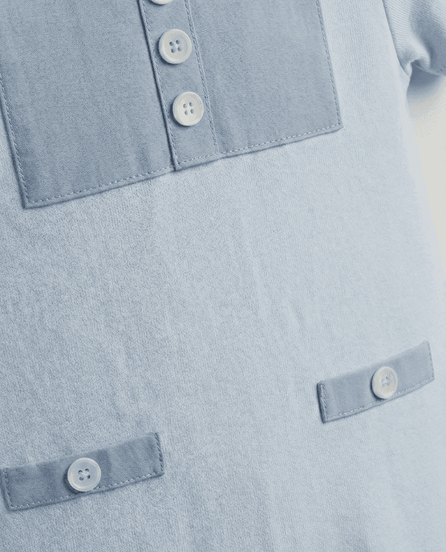 Color Block Short Sleeves Romper thumbnail 4