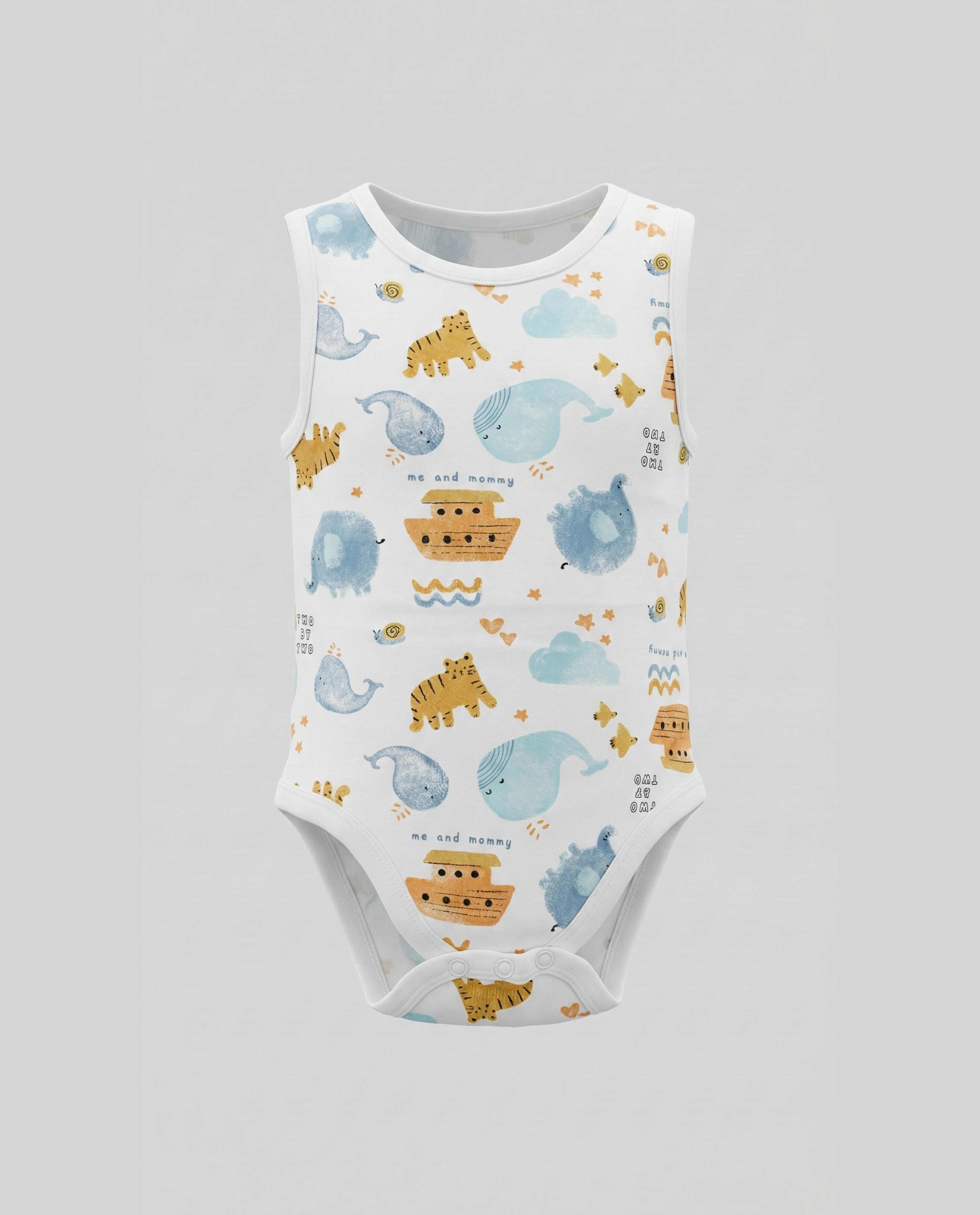 3-Pack Printed Sleeveless Bodysuits