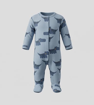 Pack of 3 Printed Footed Sleepsuits thumbnail 2