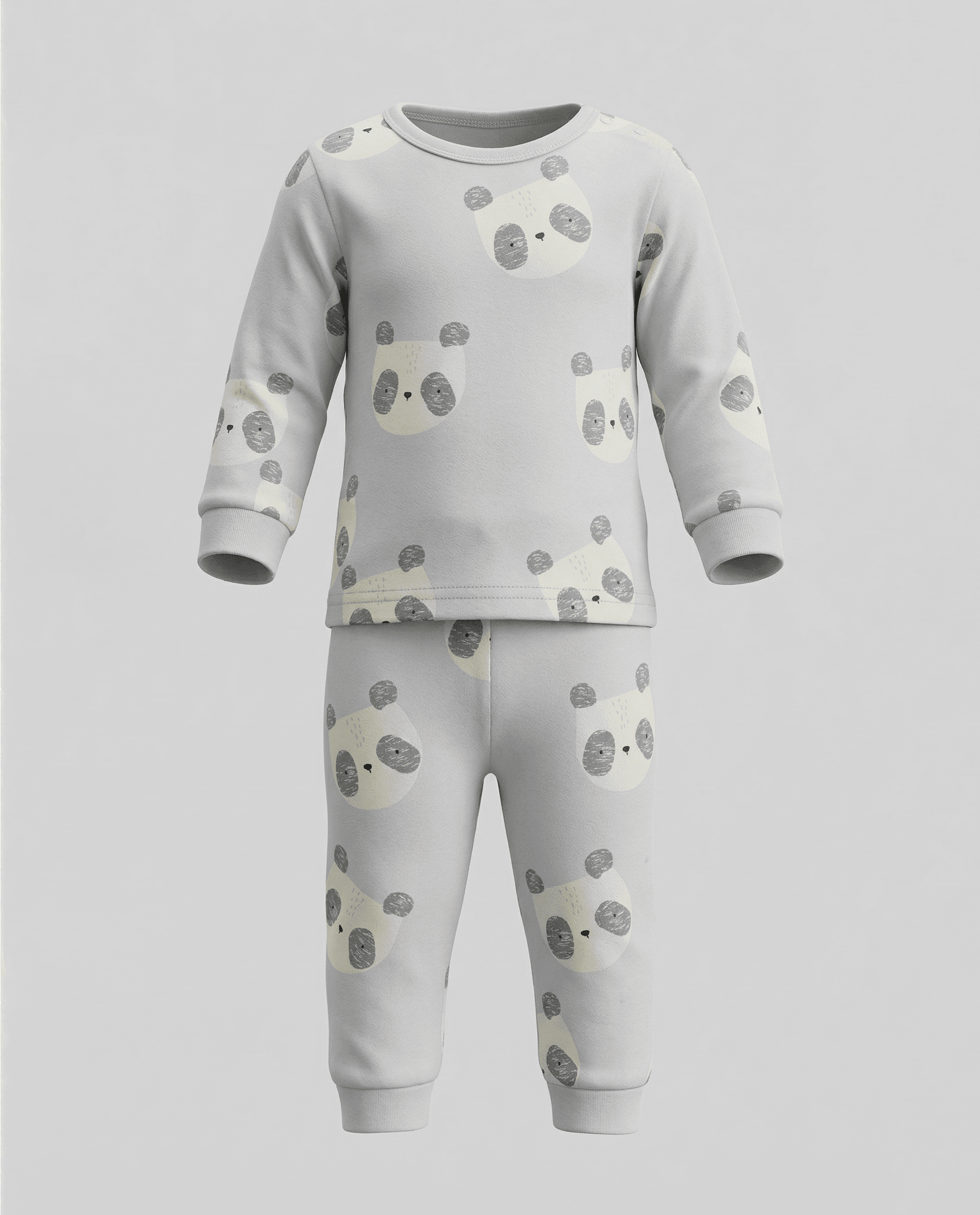 Printed Long Sleeves Pyjama Set