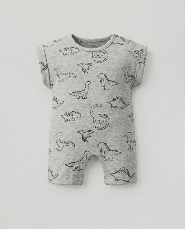 Pack of 3 Printed Short Sleeves Rompers thumbnail 5