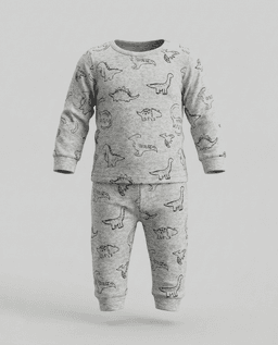 Printed Long Sleeves Pyjama Set