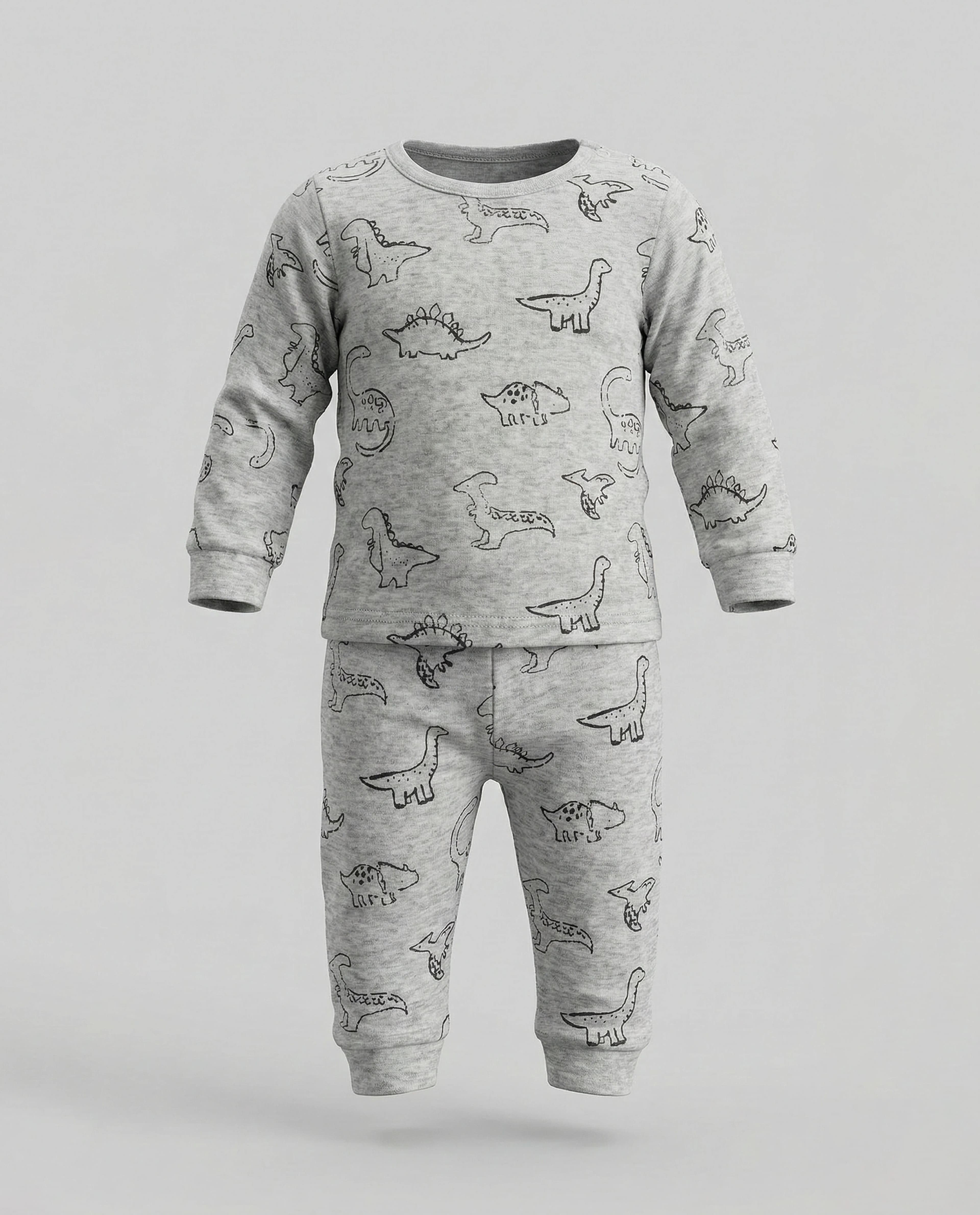 Printed Long Sleeves Pyjama Set
