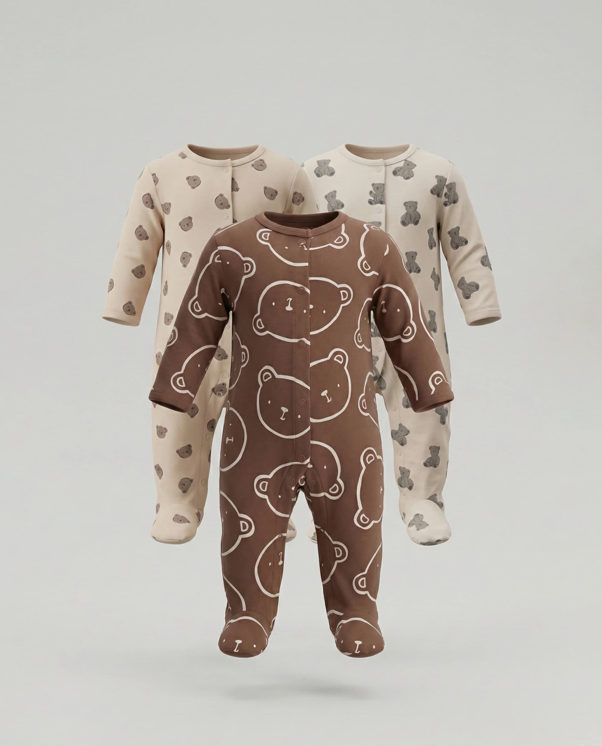 5 Pack Printed Sleeveless Bodysuits