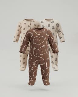 5 Pack Printed Sleeveless Bodysuits