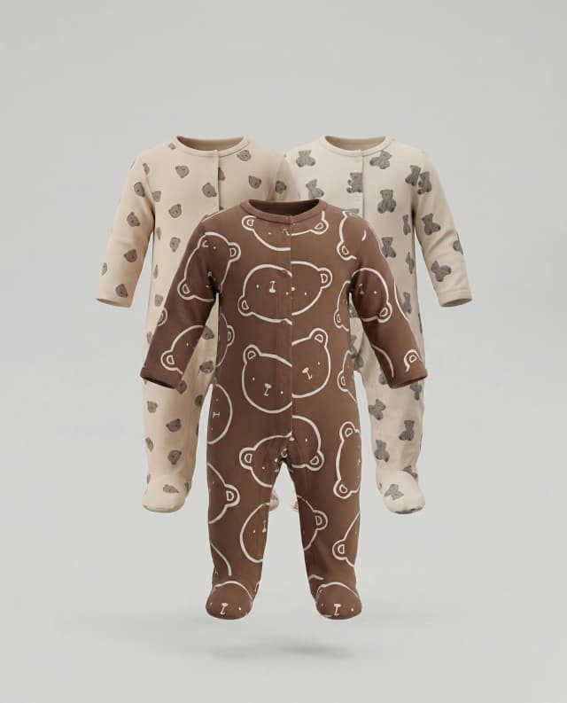 5 Pack Printed Sleeveless Bodysuits thumbnail 1
