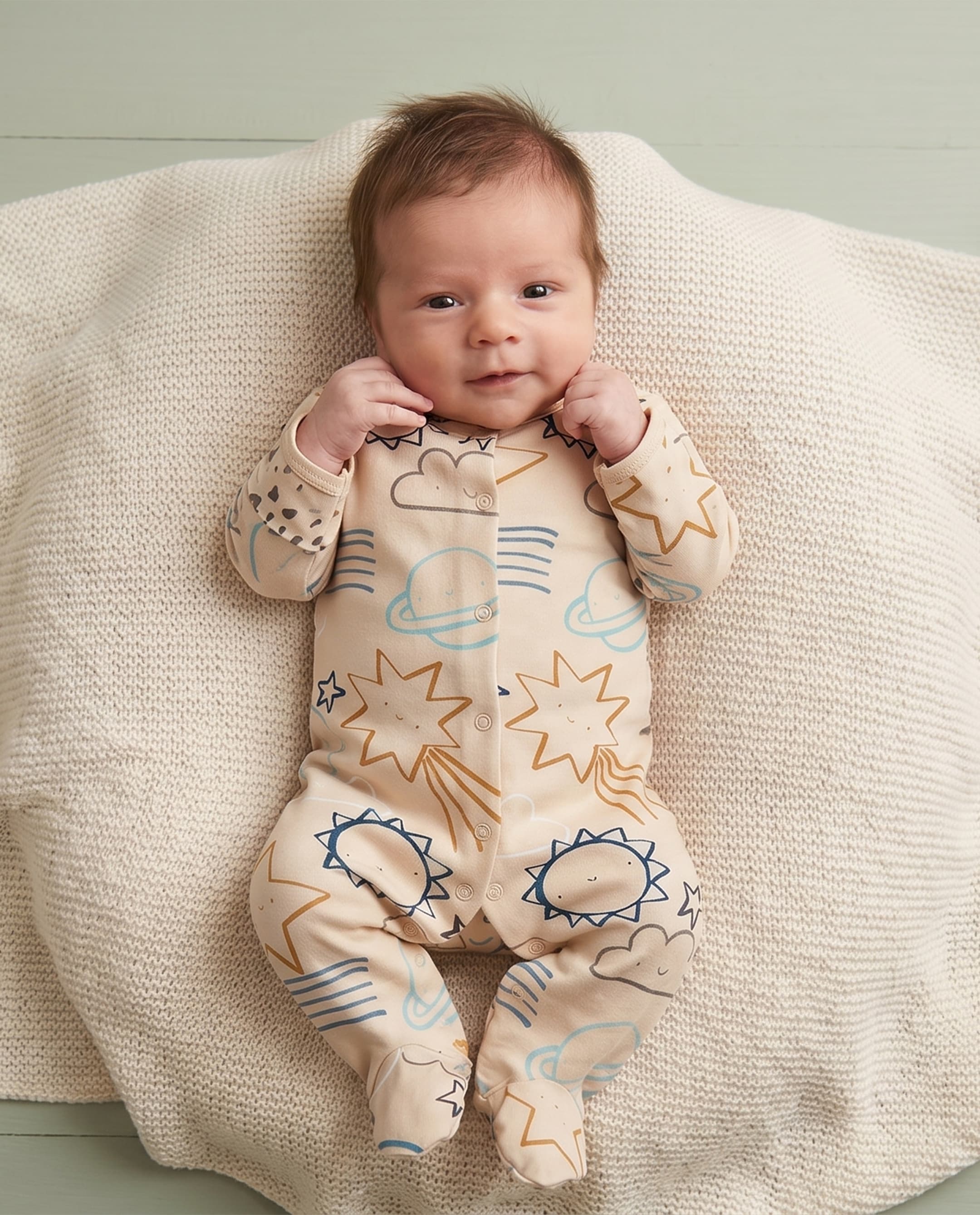 3 Pk Closefeet Sleepsuit thumbnail 2