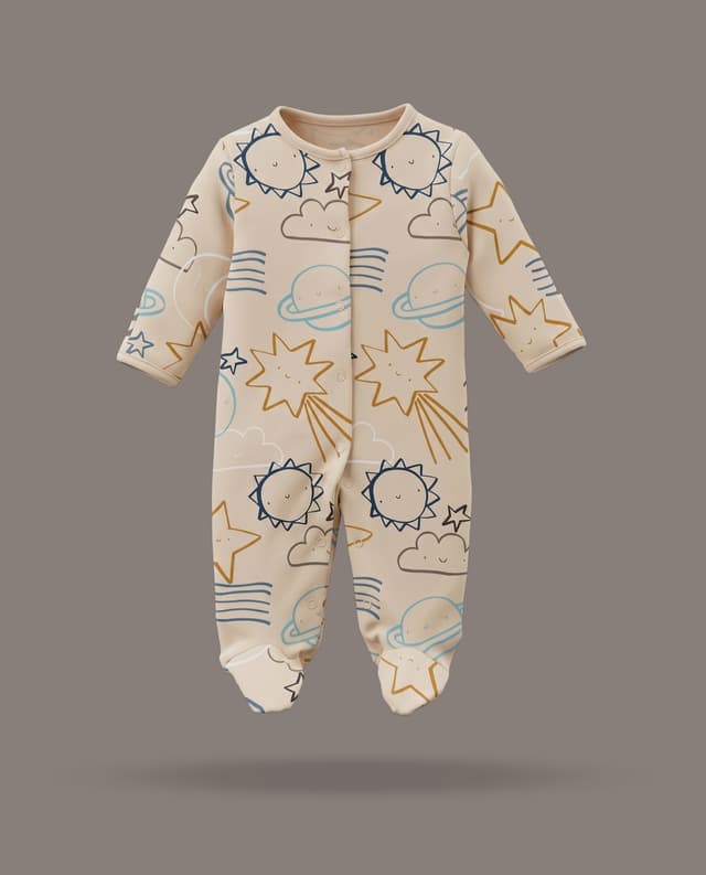 3 Pk Closefeet Sleepsuit thumbnail 4
