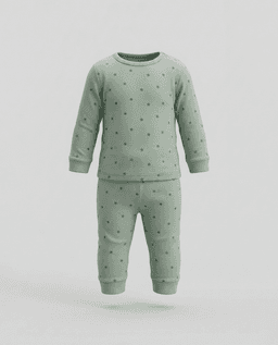 Printed Long Sleeves Pyjama Set