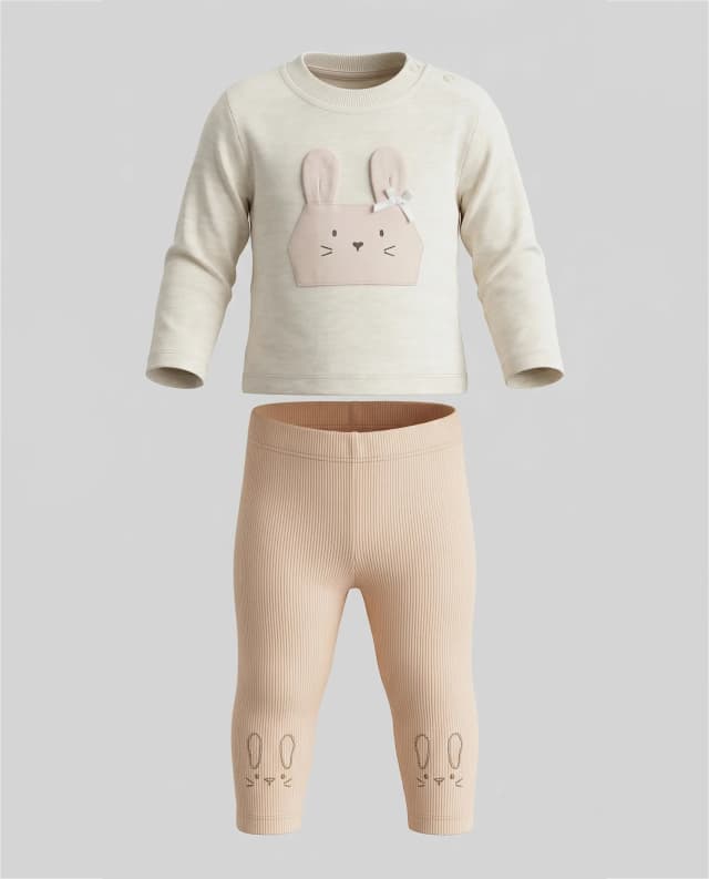 Appliqued Long Sleeves Pyjama Set thumbnail 2