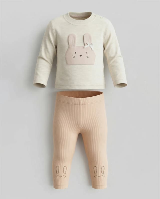 Appliqued Long Sleeves Pyjama Set thumbnail 4