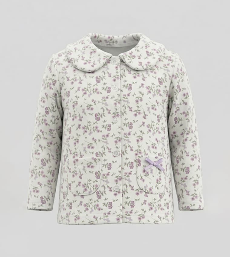 Printed Long Sleeves Cotton Pyjama Set thumbnail 5