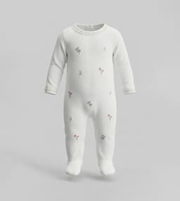 Printed Long Sleeves Footed Sleepsuit