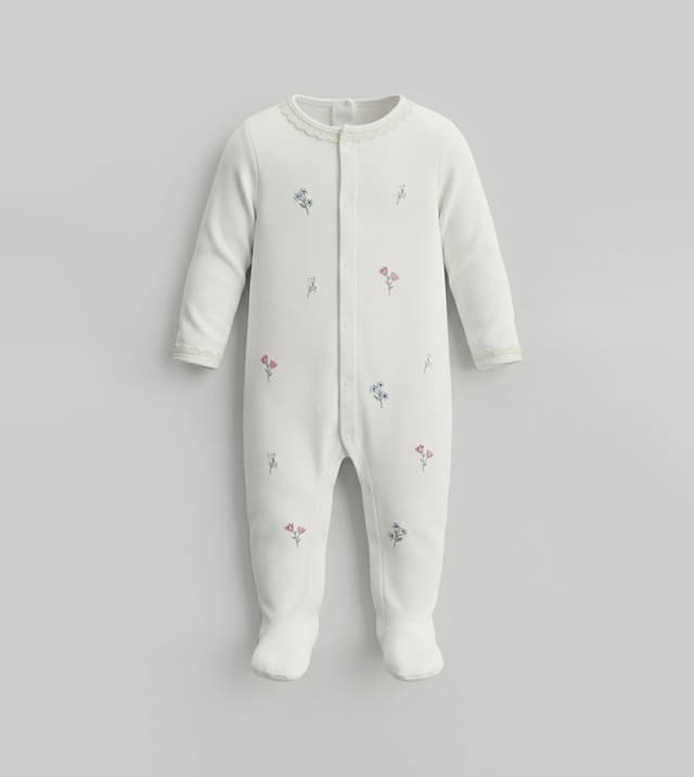 Printed Long Sleeves Footed Sleepsuit thumbnail 3