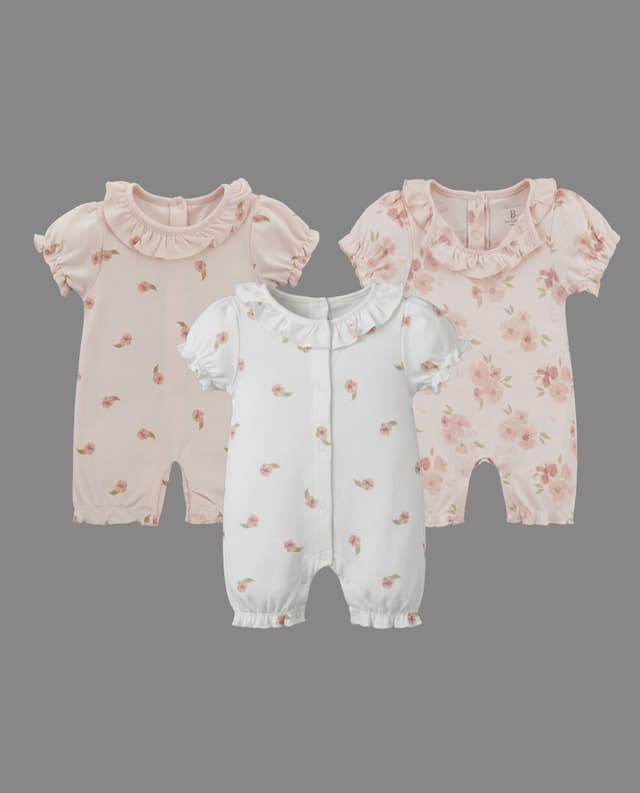 3 Pk Short Sleeves Romper thumbnail 1
