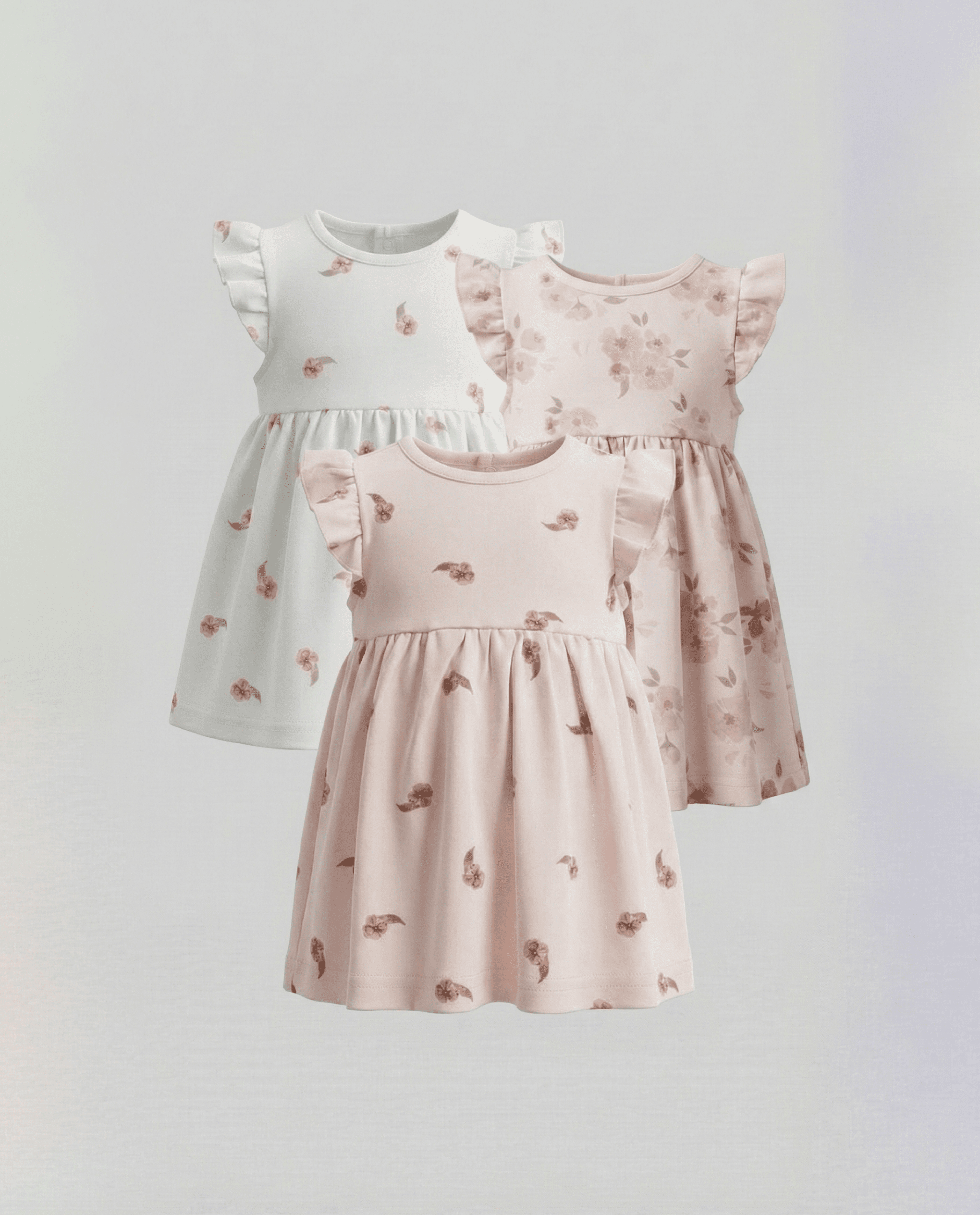 Pack of 3 Printed Short Sleeves Dress