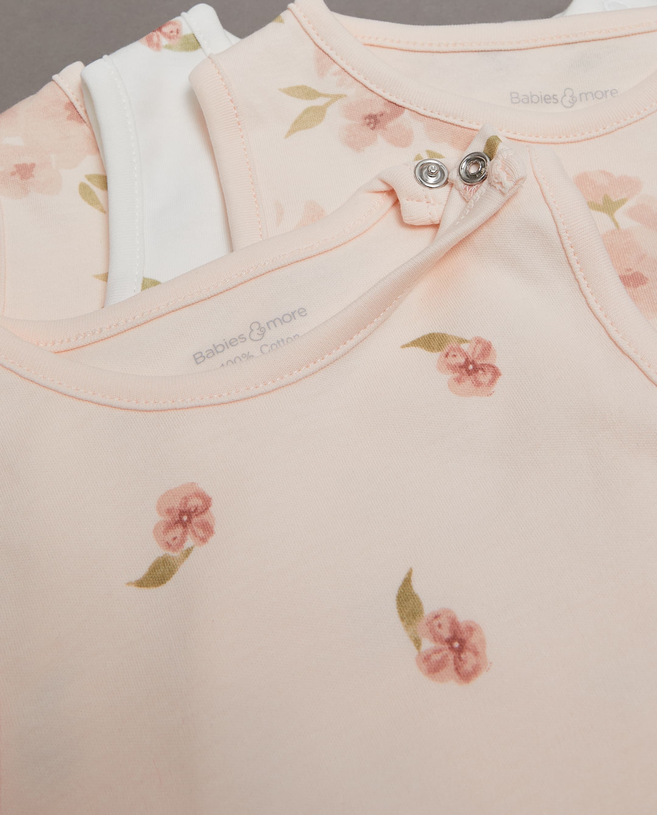 Babies & More 5 Pack Floral Print Sleeveless Bodysuits