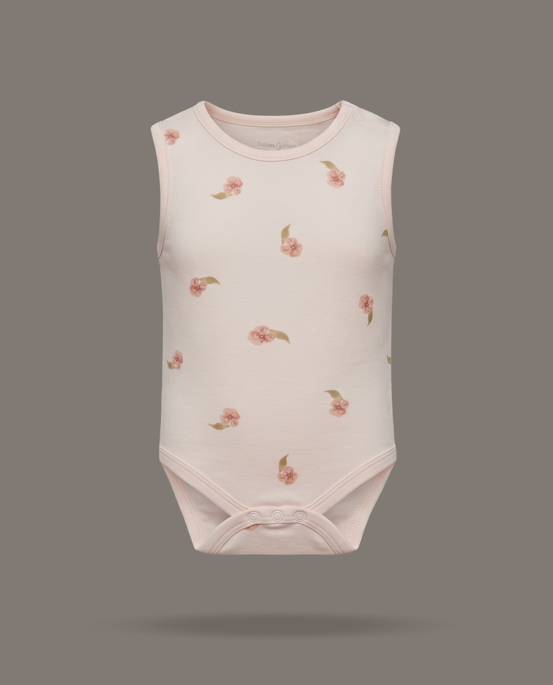 Babies & More 5 Pack Floral Print Sleeveless Bodysuits