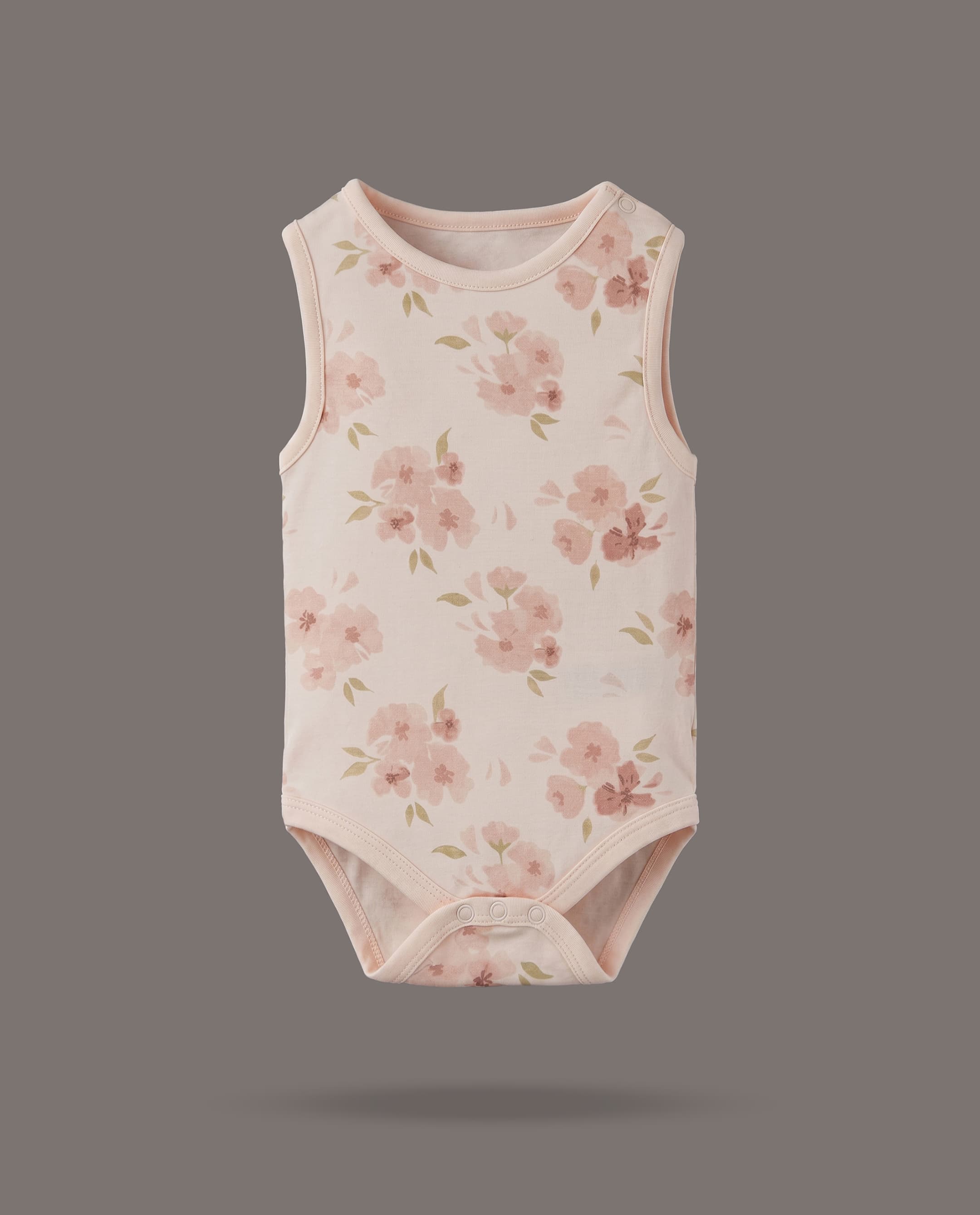Babies & More 5 Pack Floral Print Sleeveless Bodysuits
