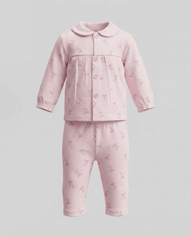 Printed Long Sleeves Cotton Pyjama Set thumbnail 1