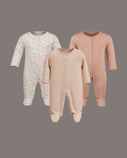 3 Pk Closefeet Sleepsuit