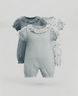3 Pack Short Sleeves Rompers