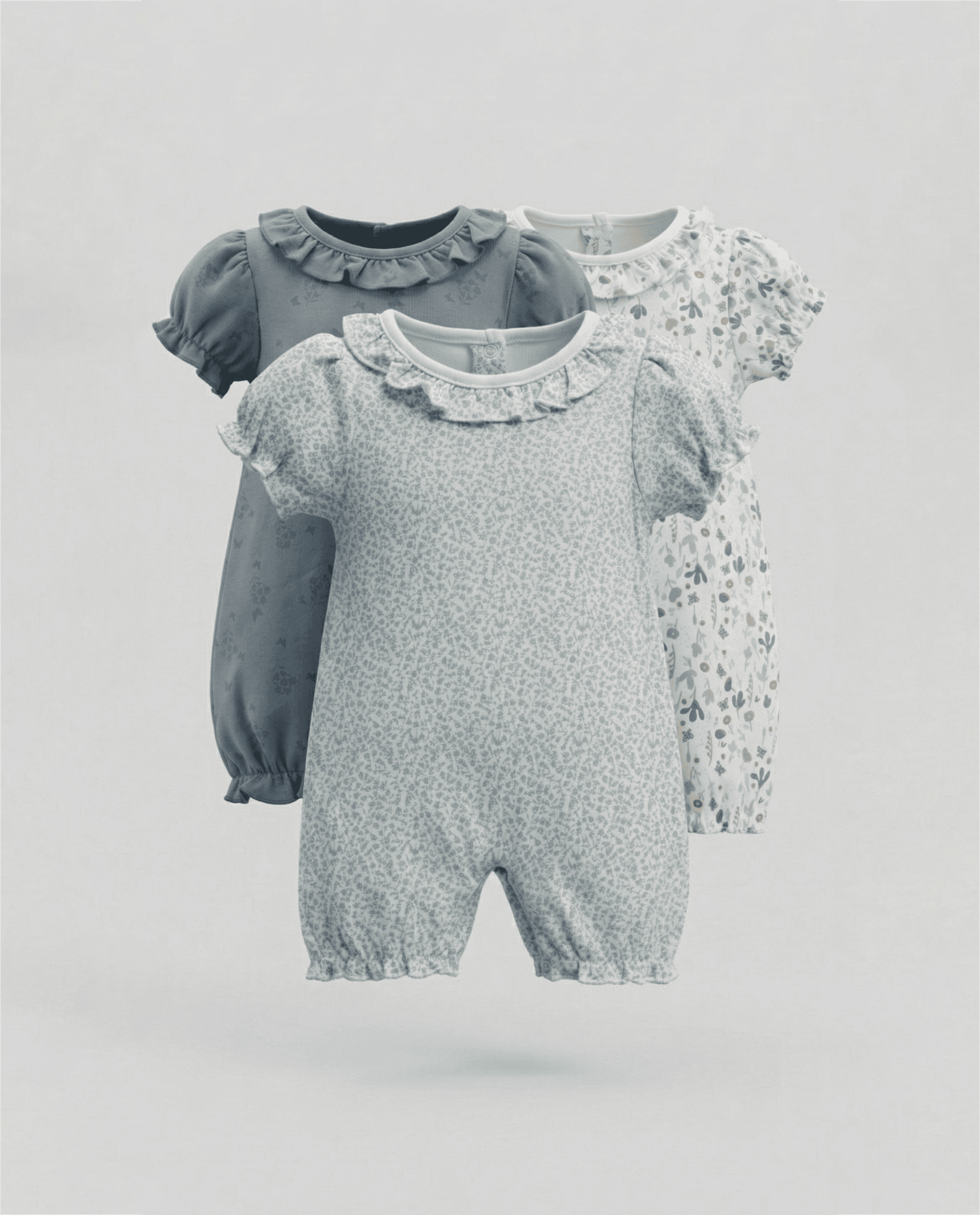 3 Pack Short Sleeves Rompers thumbnail 2