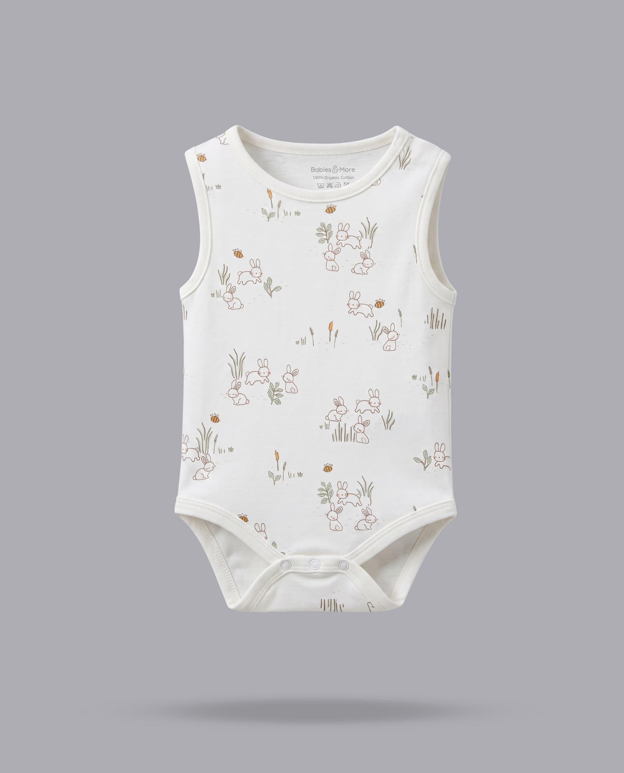5 Pack Printed Sleeveless Bodysuits
