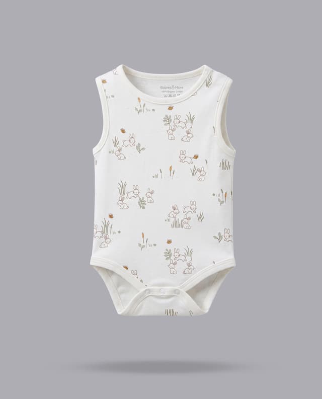 5 Pack Printed Sleeveless Bodysuits thumbnail 1