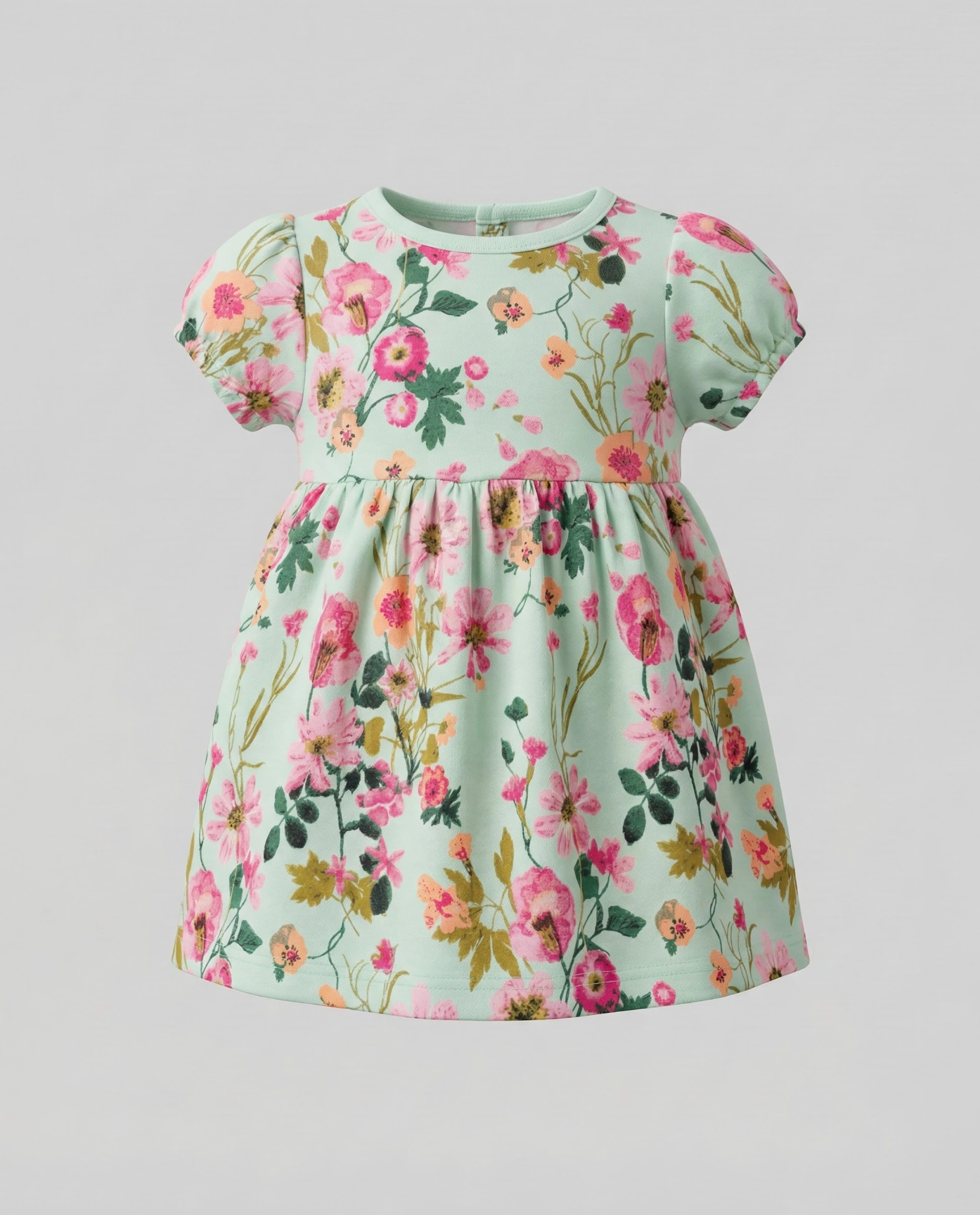 Babies and More 3-Pack Short Sleeves Dress - Green, Purple, White