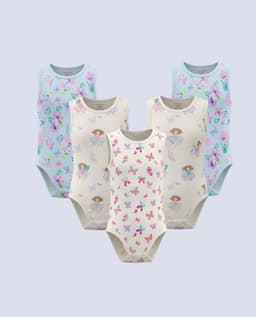 Multipack - 5Pk Sleeveless Bodysuit From Babies & more