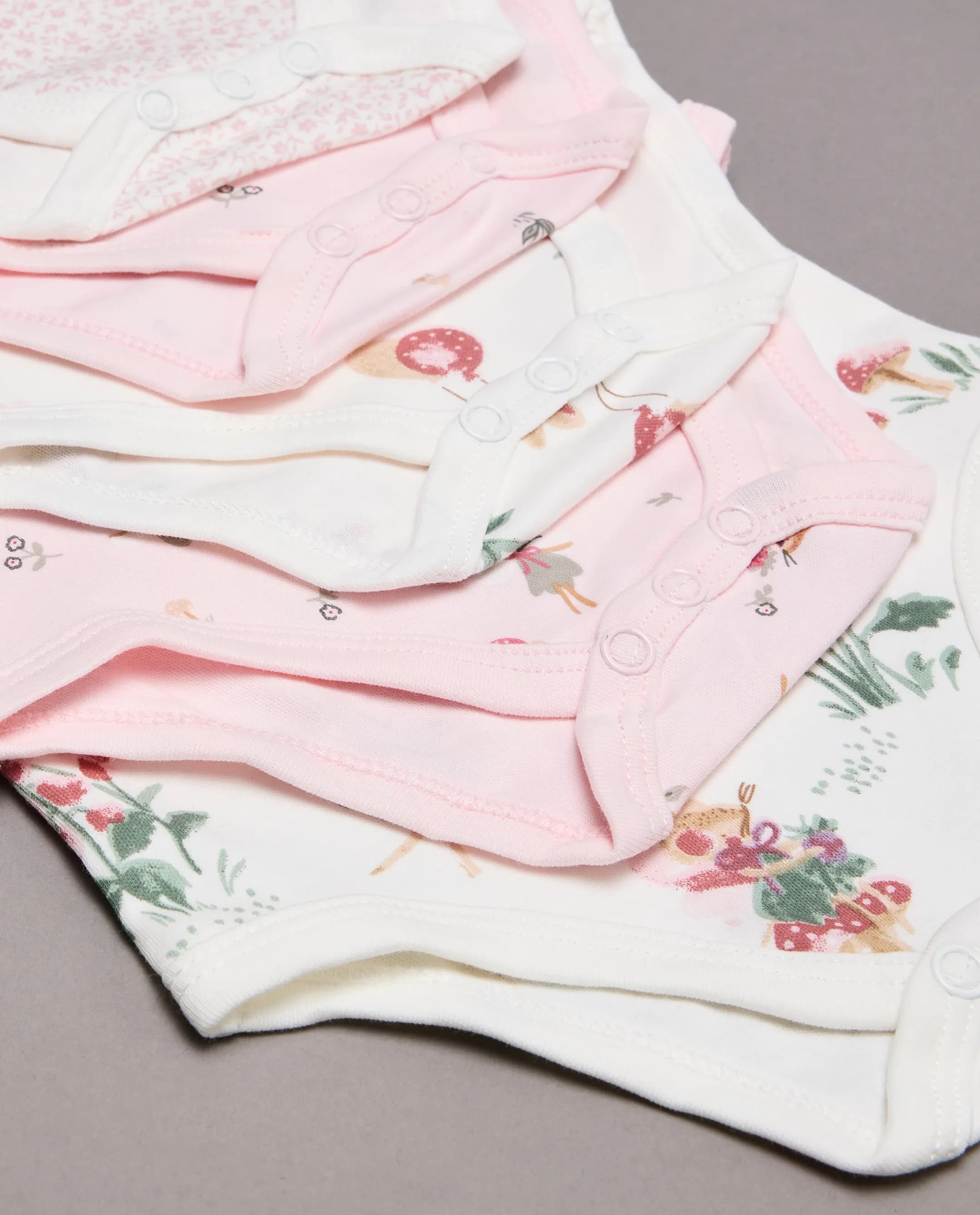 5 Pack Printed Sleeveless Bodysuits