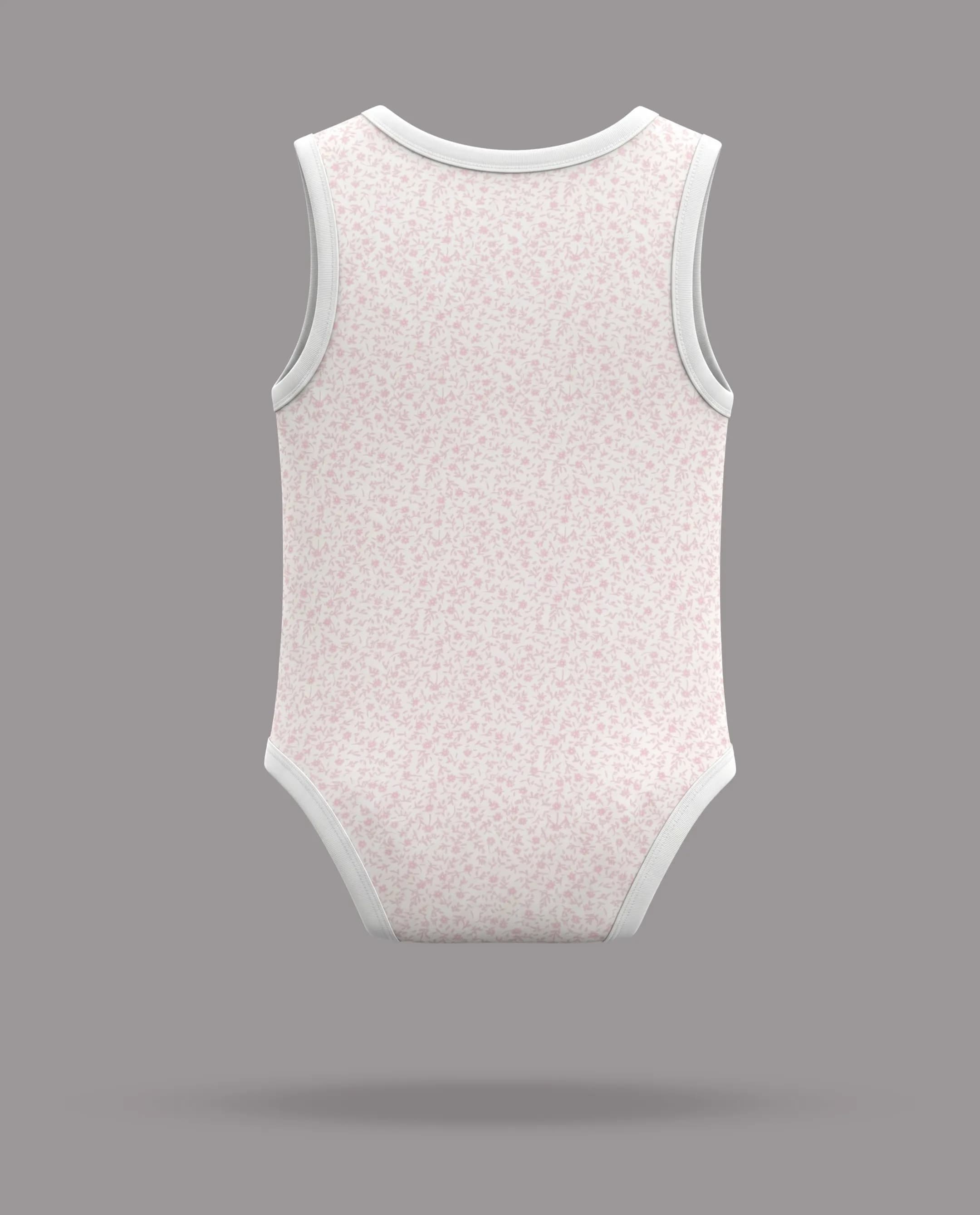 5 Pack Printed Sleeveless Bodysuits