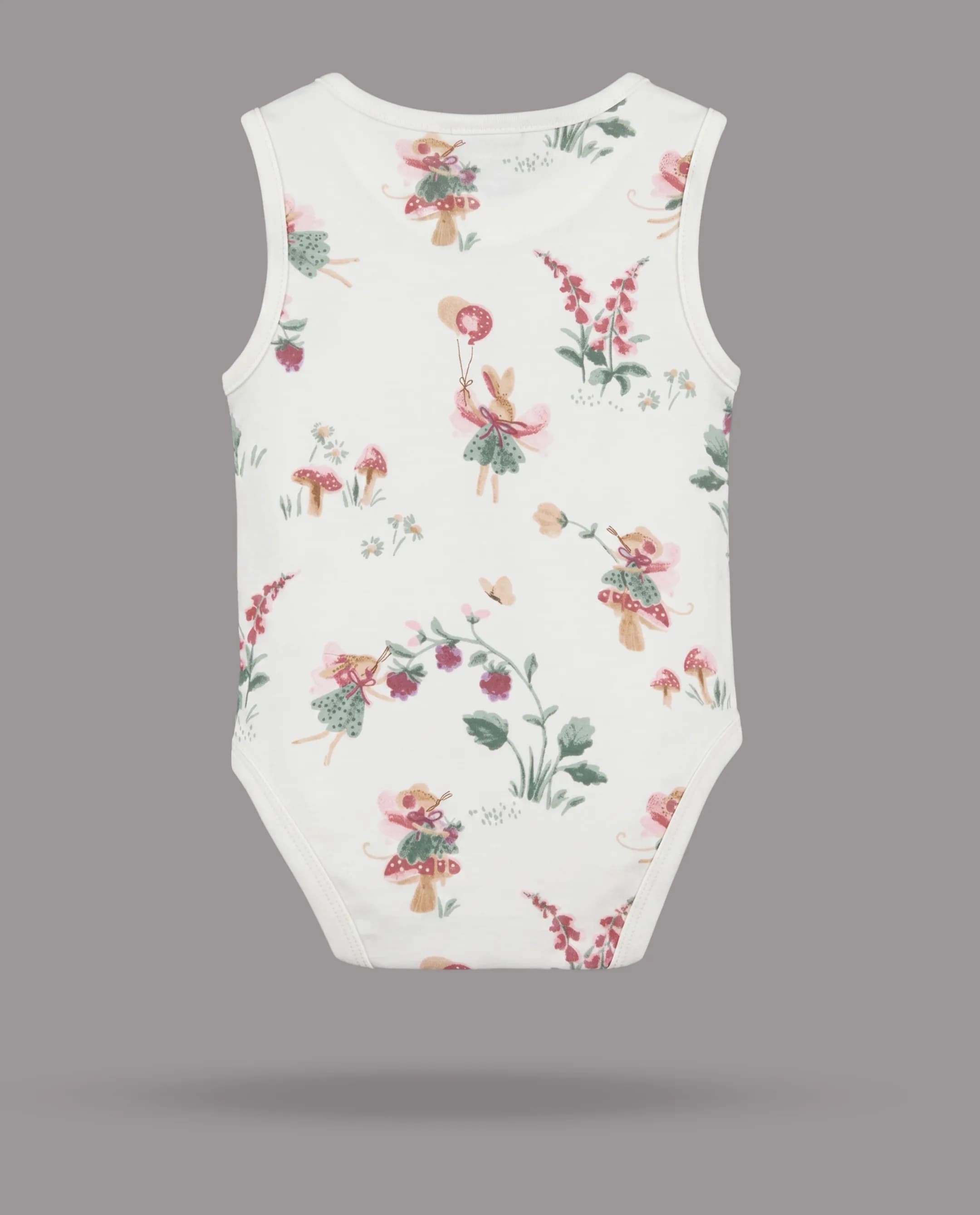 5 Pack Printed Sleeveless Bodysuits