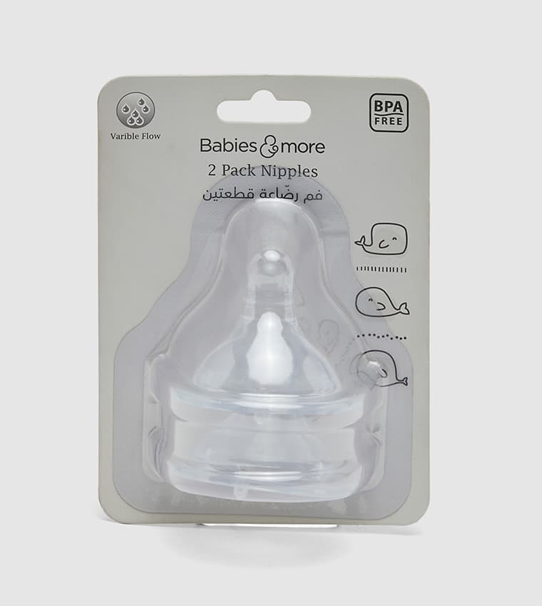 2 Pack Wide Neck Nipple view 1