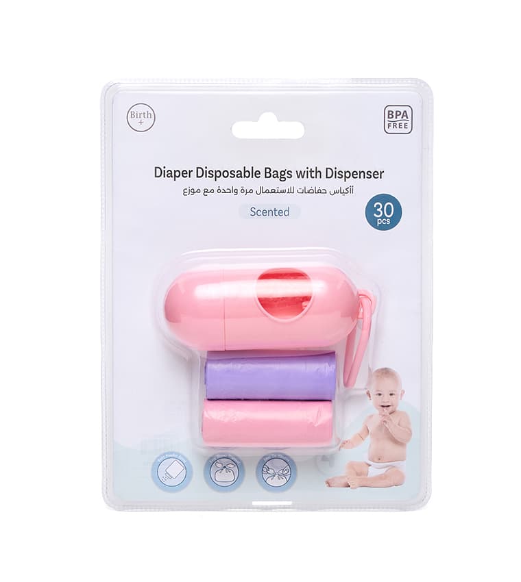 Diaper Disposable Bags 30 Pcs Pack + Refiller