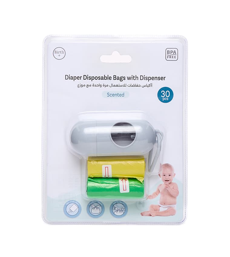 Diaper Disposable Bags 30 Pcs Pack + Refiller