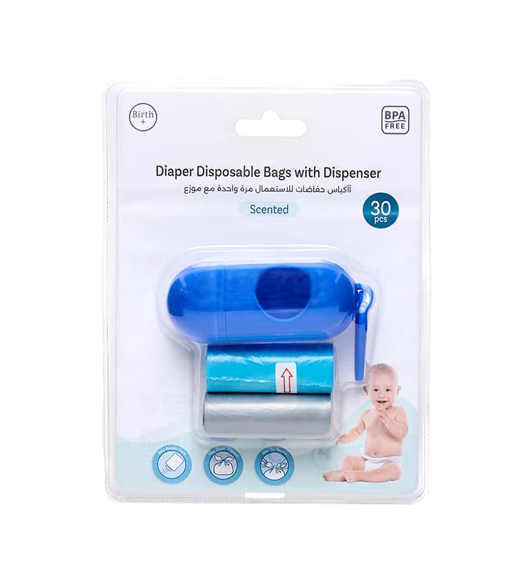 Diaper Disposable Bags 30 Pcs Pack + Refiller