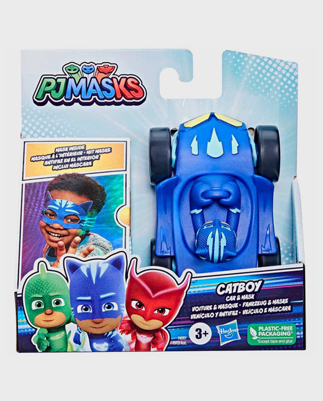 Pj Mask Catboy Car And Mask - Multicolor
