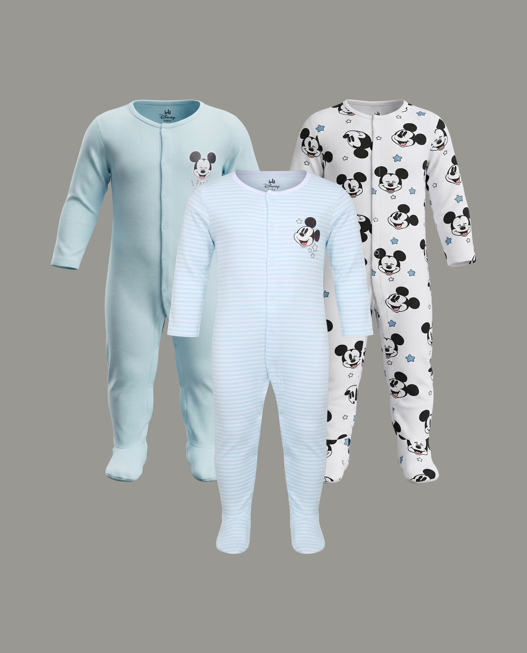 3 Pk Closeefeet Sleepsuit