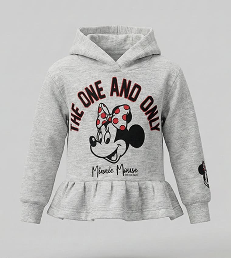 Minnie Mouse Printed Hoodie