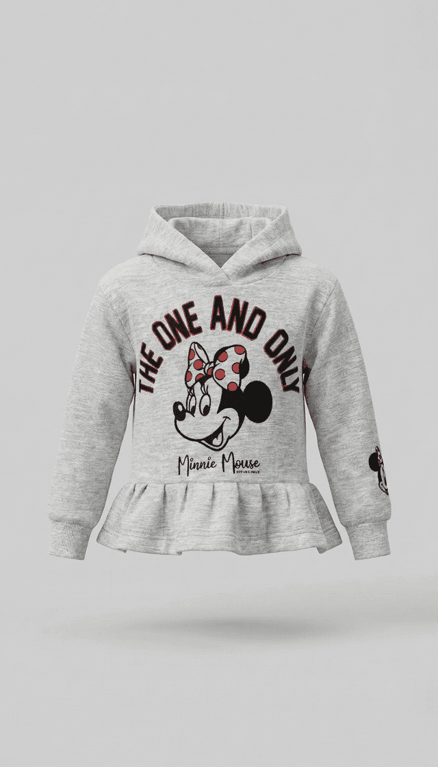 Minnie 100% Cotton Mouse Print Long Sleeves Hoodie thumbnail 1