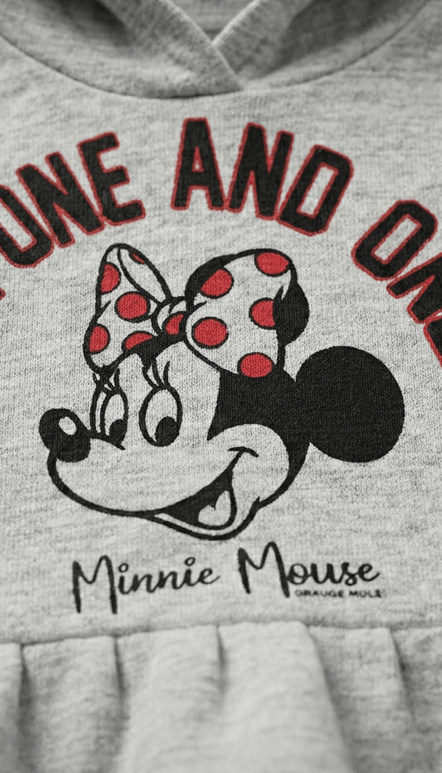 Minnie 100% Cotton Mouse Print Long Sleeves Hoodie thumbnail 3