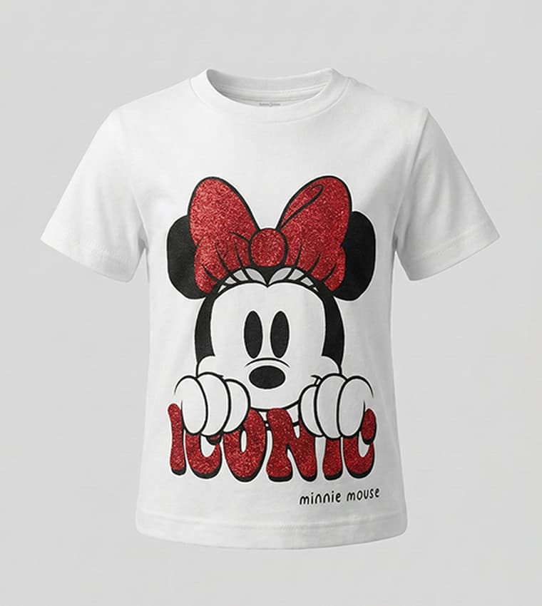 Minnie Mouse Printed Short Sleeves T-Shirt